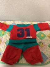Vintage Cabbage Patch Kid Boys Red &amp; Teal #31 Sports Outfit Taiwan - $1,404.11 MXN