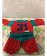 Vintage Cabbage Patch Kid Boys Red &amp; Teal #31 Sports Outfit Taiwan - $1,378.14 MXN