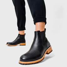 9.5 - Portland Leather Goods Patina NEW $280 Black Chelsea Boots 0308BS - £97.43 GBP