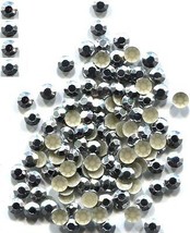 720 Rhinestuds Faceted Metal 5mm Silver Color Hotfix 5 Gross - £10.27 GBP