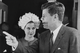 President John F. Kennedy Jfk And Princess Grace Of Monaco 4X6 Photo Postcard - £5.08 GBP