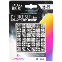 Gamegenic Galaxy Series D6 Dice Set 12mm (36pcs) - Moon - £30.32 GBP
