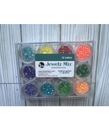 Jewelz Embellishments Flat Back Rhinestone  Bright  Mix Buttons Galore 1... - $15.95