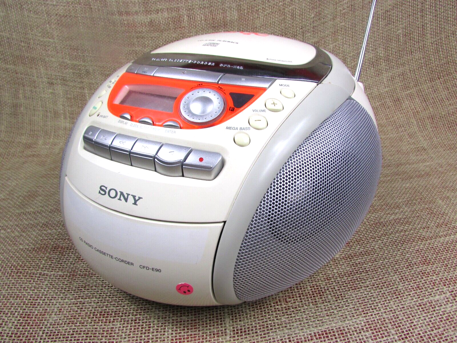 SONY CFD-E90 PSYC BASS REFLEX AM/FM RADIO CD / CASSETTE TAPE PLAYER / RECORDER - £47.46 GBP
