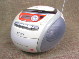 SONY CFD-E90 PSYC BASS REFLEX AM/FM RADIO CD / CASSETTE TAPE PLAYER / RE... - £47.69 GBP
