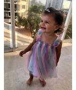 Pastel tulle dress, Rainbow baby Toddler tulle dress, Unicorn birthday d... - £27.64 GBP
