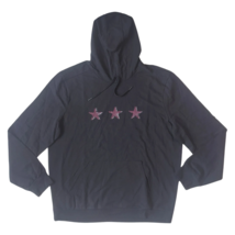 JOHN VARVATOS 3 STAR HOODED SWEATSHIRT BLACK XL $209 WORLDWIDE SHIPPING - £77.66 GBP