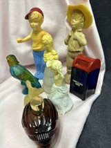 Mixed Lot Of 8 Vintage 1970’s Avon Bottles Glass Mostly Empty - £9.49 GBP