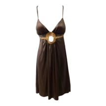 Forever 21 Womens Dress Brown Empire Waist Knee Length Spaghetti Strap U... - £12.69 GBP