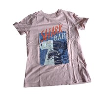 Cat &amp; Jack Shark Bait Graphic Tee Pink Youth M 8/10 - $16.35