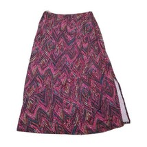 Kim Rogers Cute Classy Pull On Skirt ~ Sz L ~ Long ~ Stretchy ~ Multi Color  - £10.59 GBP