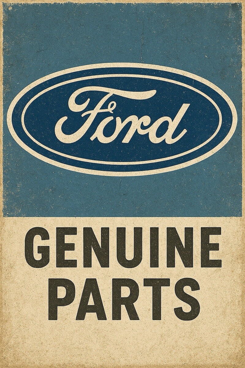 Ford USA Service  Genuine Parts Metal Sign 8x12in  Garage Car Mustang X - $24.74