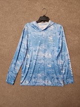 Guy Harvey Hoodie UPF 30+ Fishing Shirt Mens M Blue Performance Long Sle... - £23.11 GBP