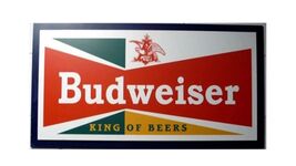 Budweiser Beer Vintage Logo Poster Print on Metal Sign 12x8in Old New H - €21,35 EUR