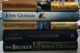 John Grisham Hardcover The Partner Gray Mountain The Confession The Broker Th X5 - £18.50 GBP