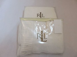 2 Ralph Lauren ISLE CAPRI White Sweater Knit Standard Shams - £74.82 GBP