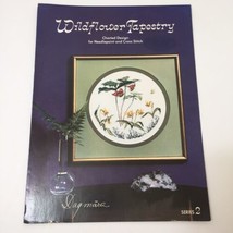 Wildflower Tapestry Cross Stitch Needlepoint Chart Dagmara Bluets Trout-... - $9.88