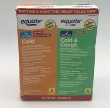 Equate Daytime Cold and Nighttime Cold and Cough Severe Relief Powder 10... - £7.36 GBP