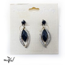 black curve vintage earrings - £10.98 GBP
