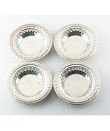 Set of 4 Sterling Silver L Bros Repousse Mini Dishes / Pie Tins Good Con... - £244.99 GBP