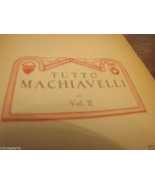 MACHIAVELLI TUTTO IV 1927 ISTITUTO EDITORIALE ITALIANO - $656.07 MXN