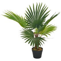 Artificial Plant Palm with Pot Green 70 cm - £27.37 GBP