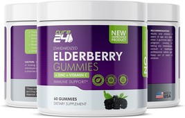 Sambucus Elderberry Gummies with Zinc and Vitamin C for Immune Support Pectin - £13.40 GBP