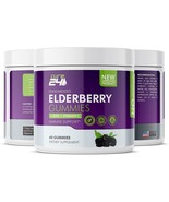 Sambucus Elderberry Gummies with Zinc and Vitamin C for Immune Support P... - £13.23 GBP
