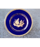 Limoges Castle France Plate Gold Gilding /w Couple - £19.81 GBP