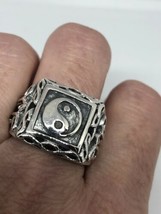 Vintage 925 Sterlingsilber Yin Yang Keltischer Ring Größe 12.5 - £67.65 GBP