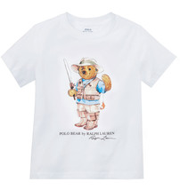 Ralph Lauren Polo Bear Tee &quot;Fishing Bear&quot; boys XL NEW  - £48.11 GBP