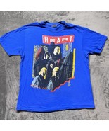 Vintage HEART T Shirt 1988 Concert Rock Band Single Stitch Hanes Tag Siz... - $123.09 CAD