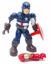 Mega Bloks Construx Marvel Series Captain America Figure - £11.32 GBP