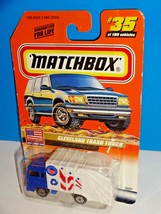 Matchbox USA Series #35 Cleveland Trash Truck Blue &amp; White City Of Cleveland OH - £3.10 GBP