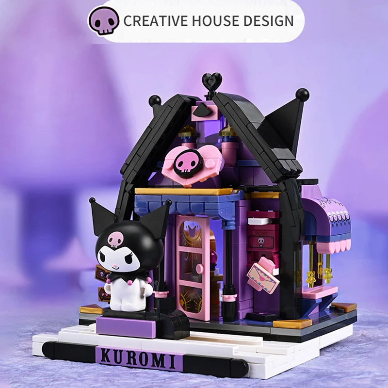 Sanrio Hello Kitty Building Melody Cinnamoroll Pom Pom Purin Block Block Girl - £16.31 GBP+