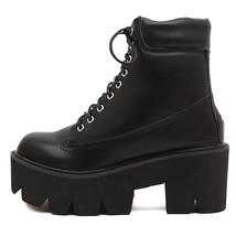 Winter Women&#39;s Boots Classic Fashion Round Toe Waterproof Platform Lace-up Non-s - £58.02 GBP