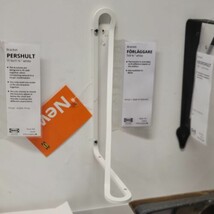 (Lot of 2) IKEA Forlaggare Bracket for Shelf White Reversible 7⅞&quot; to 11⅞... - $35.63