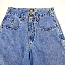 County Seat Blue Jeans Jr Size 3 Distressed Authentic Mom High Waist Vintage 80s - £21.22 GBP