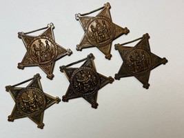 GAR, TYPE IVa, STAR PENDANTS, NUMBERED, CIVIL WAR VETERANS, GROUP OF 5, ... - $272.58 CAD