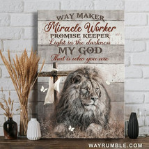 Lion King Way Maker Miracle Worker Promise Keeper Light In The Darkness My God T - £12.78 GBP