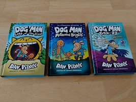 3 DOGMAN BY DAV PILKEY HC-BRAND NEW-LORD OF THE FLEAS/MOTHERING HEIGHTS/... - $589.41 MXN