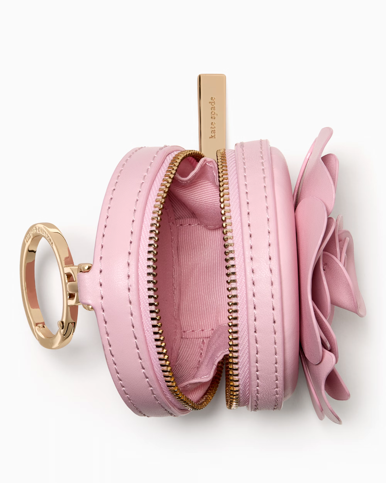 New Kate Spade Flora Flower Bag Charm Pink Horizon Item image 2