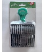 Pebbles 12 Line Roller Alphabet Letters Numbers Punctuation Stamp NEW - $31.94 CAD