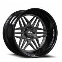 LHDPRO3  22X12 6X135 -44 87.1 Gloss Black Lip Matte Black Face - $635.25