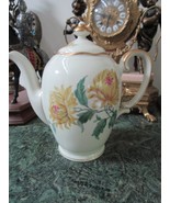GERMANY KPM-Krister-Porcelain- White AND YELLOW FLOWERS teapot ORIGINAL - £97.21 GBP
