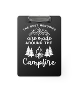 Custom Printed Clipboard - Black and White Campfire Scene - Personalized... - £38.25 GBP