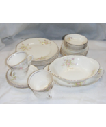 Vintage W S George Pottery 28 Piece Lot USA Plates Bowls Platter Floral ... - €63,32 EUR