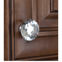 GlideRite 1-5/8" Clear K9 Crystal Polished Chrome Base Cabinet Knob (Set... - $24.06