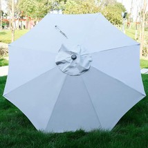 Blissun 9&#39; Outdoor Aluminum Patio Umbrella, Striped Patio Umbrella, Market Strip - £38.56 GBP