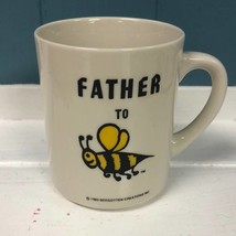 Vintage 1983 Begotten Creations Father to Be Bee Novelty Mug Ceramic dad... - £17.13 GBP